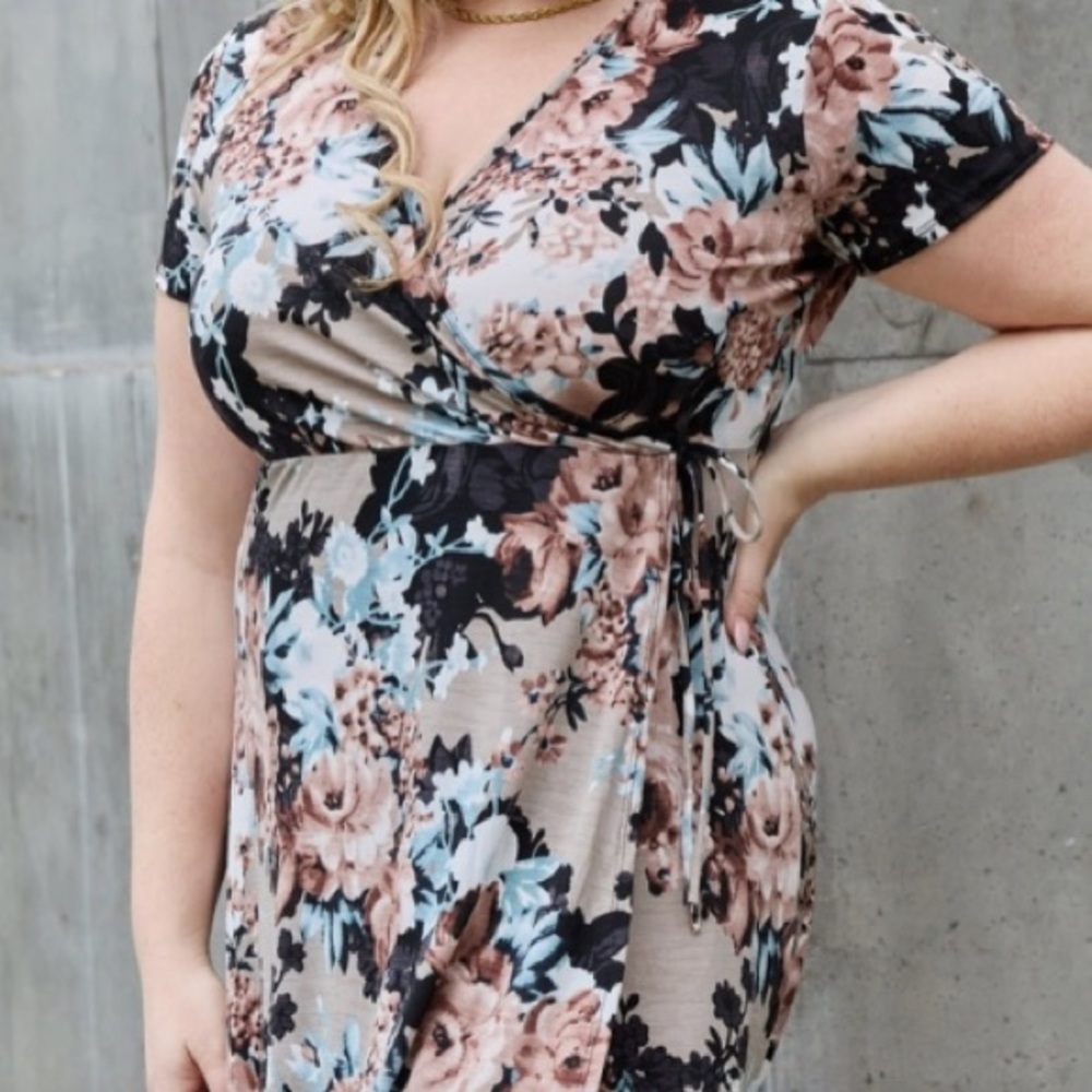 Heimish Give Me Roses Floral Maxi Wrap Dress - Picture 2 of 8